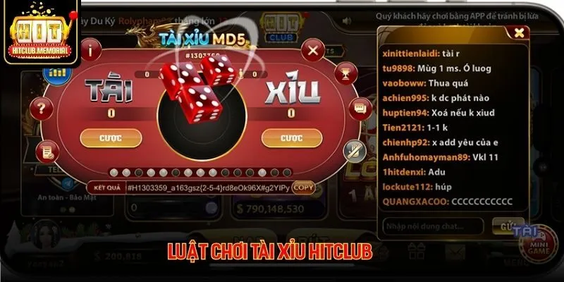 Thông tin về luật chơi tài xỉu trực tuyến Hitclub chuẩn xác