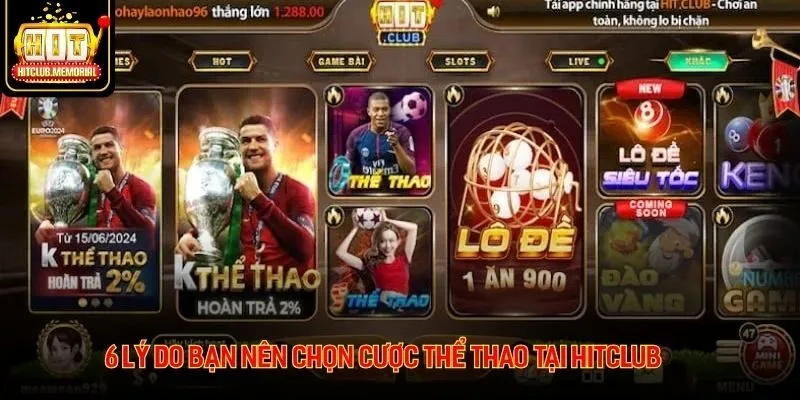 6 lý do bạn nên chọn cược thể thao tại HITCLUB